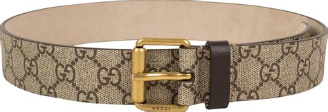 gucci 434520 k5wit|Gucci Tiger Print GG Supreme Leather Belt 'Beige' .